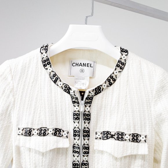 Chanel S/S 03 Beaded Zip Jacket - Picture 4 of 13